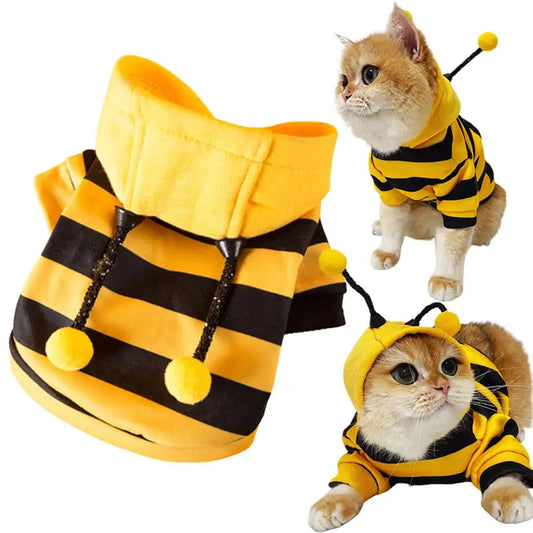 TONG Pet Dog Cat Hoodie Christmas Sweater Cold Weather Warm Coat for Puppy Small Dog Halloween Party Costume Cute Hoodie