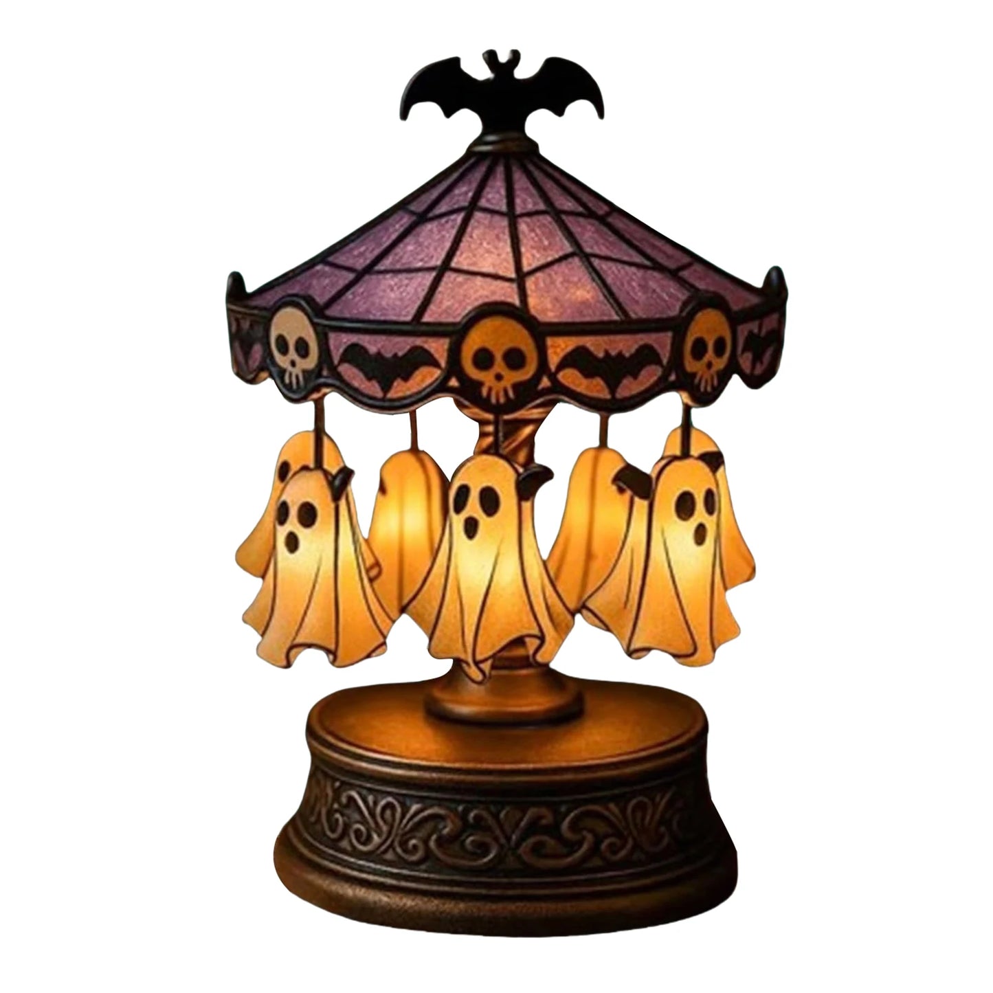Halloween Spooky Ghost Carousel Ghost Carousel Lights Halloween Spooky Ghost Carousel Lamp Decorations For Home Bedroom Indoor