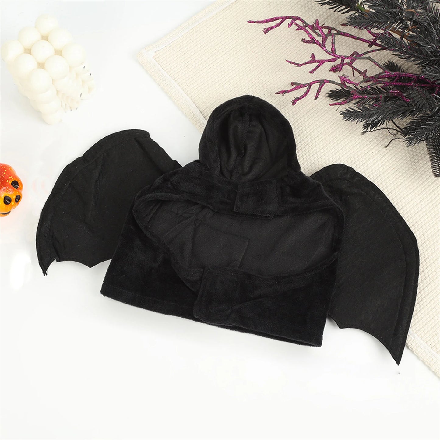 Funny Pet Halloween Costume Dog Cat Pumpkin Cosplay Clothes Outfit with Witch Hat for Party Decoration Supplies and
