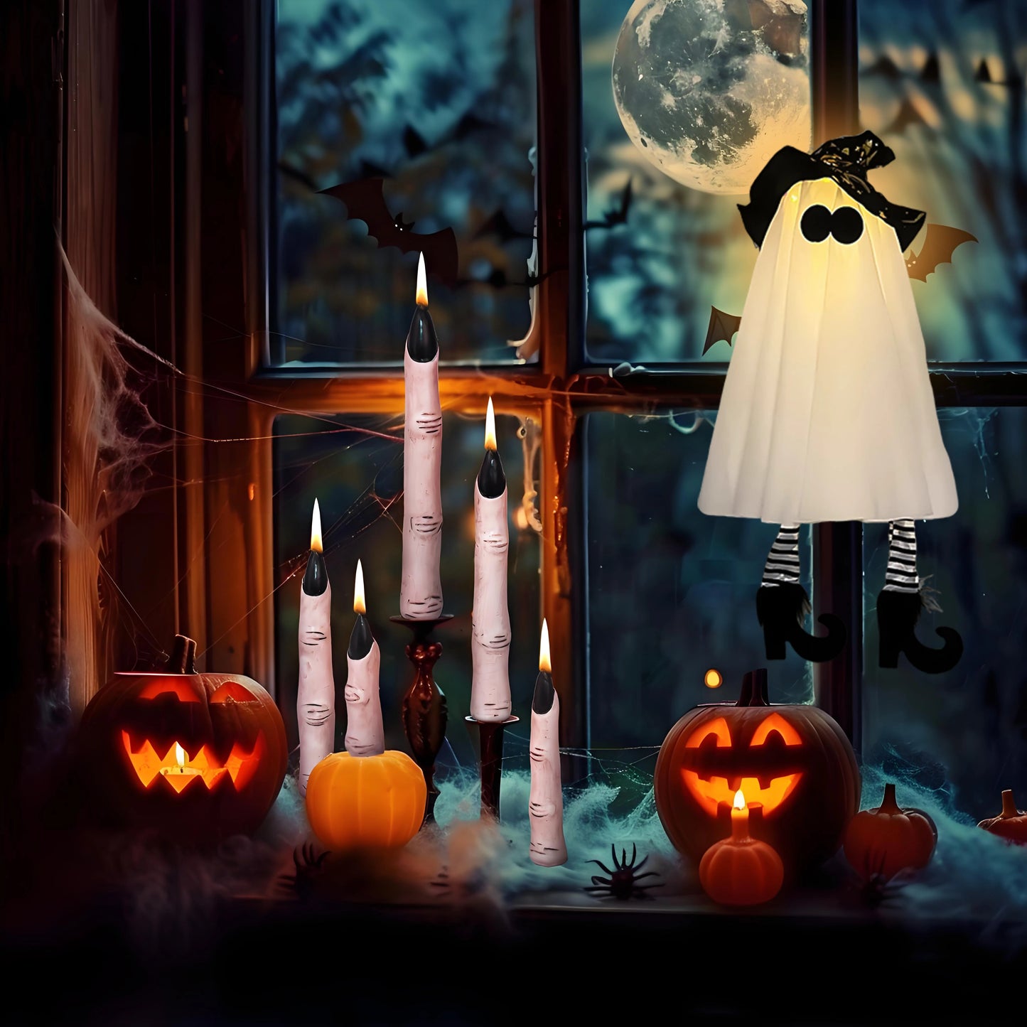 Halloween decoration LED Light Up Witch Ghost for Party Home Indoor Outdoor Yard halloween Decor Scary Hanging Ornaments Gift