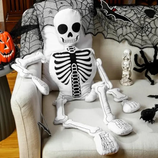 Halloween Skeleton Pillows Realistic Skeleton Shaped Decorative Pillow Halloween Gothic Pillow Humanshaped Skeleton Pillow Plus