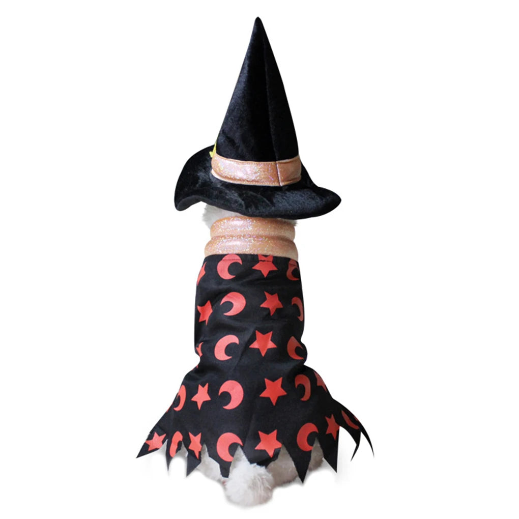 Halloween Pumpkin Dresses Costume For Dog Cat Skirt Cosplay Suit Clothing Christmas Prom Clothes