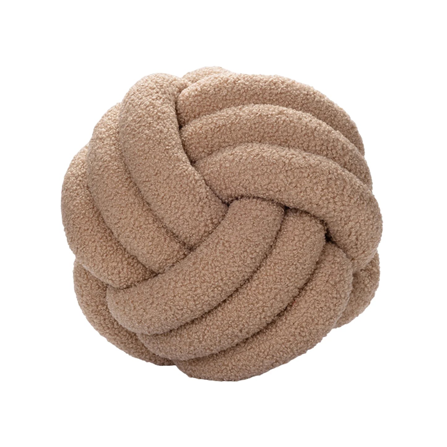 Soft Knot Ball Pillows Round Throw Pillow Cushion Kids Home Decoration Plush Pillow Throw Knotted Pillow Handmade
