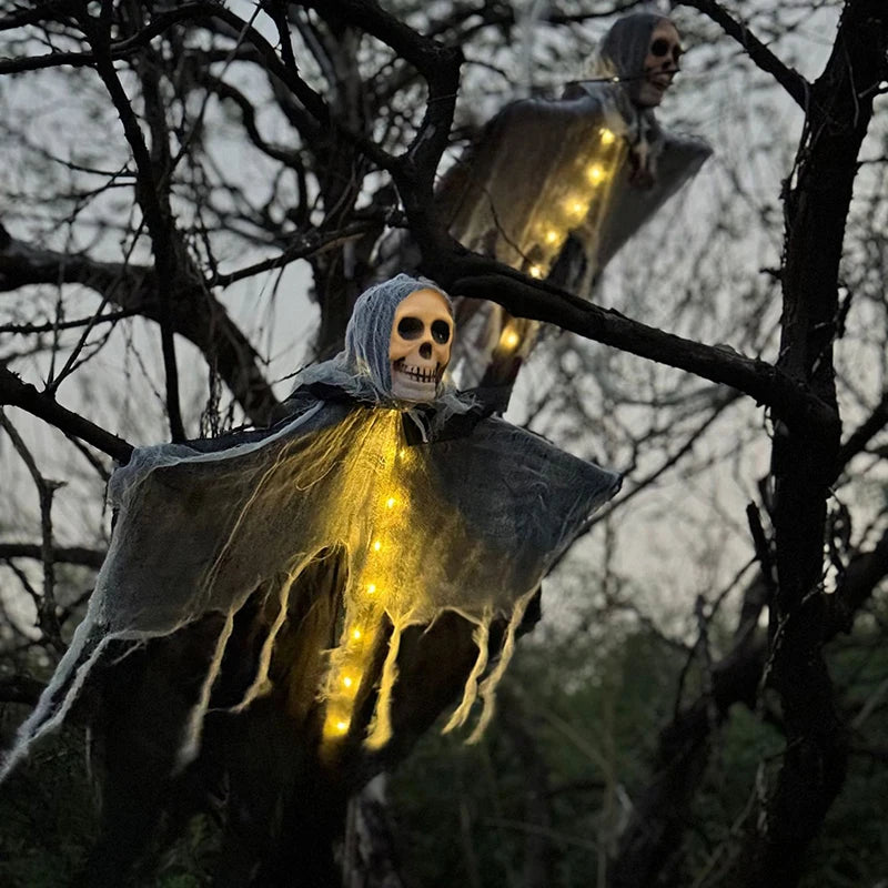 Day of The Dead Halloween Decoraiton 2025 Hallowen Outdoor Decor Hanging Flags Ghost Skeleton Decor Home Decor