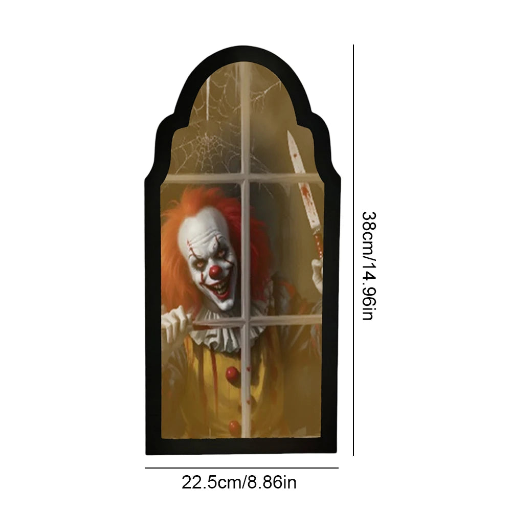 Halloween Ghost Mirror Night Light Cute Halloween Home Accessories Spooky Halloween Hologram Ghost Hallowmas Decor 35/50cm