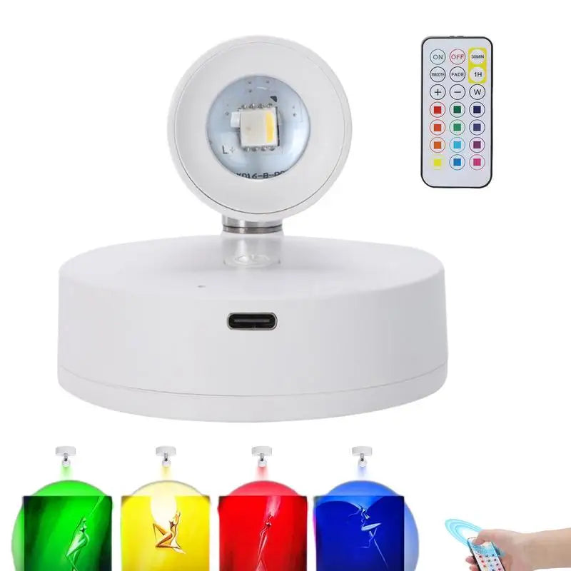 Indoor Uplighting For Art Remote Control Rotatable Uplighting Small Art Spotlights Battery Powered Uplighting For Plants