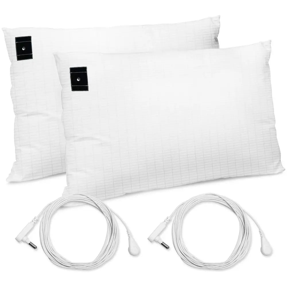 High Quality 95 Cotton and 5 Silver Earthing Pillowcase with Grounding Cord for Body Health Stock